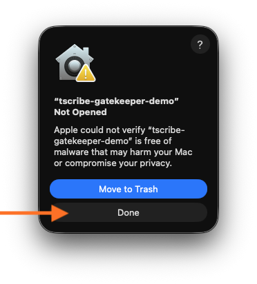 macOS Security Warning